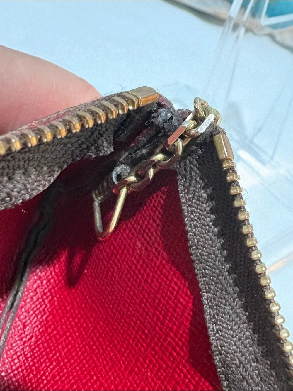 Authentic Louis Vuitton Cerises Monogram Cles Key card case Pouch w/ Certificate